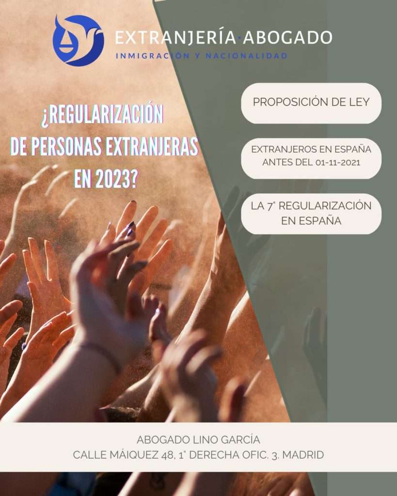 regularización de extranjeros en España 2023